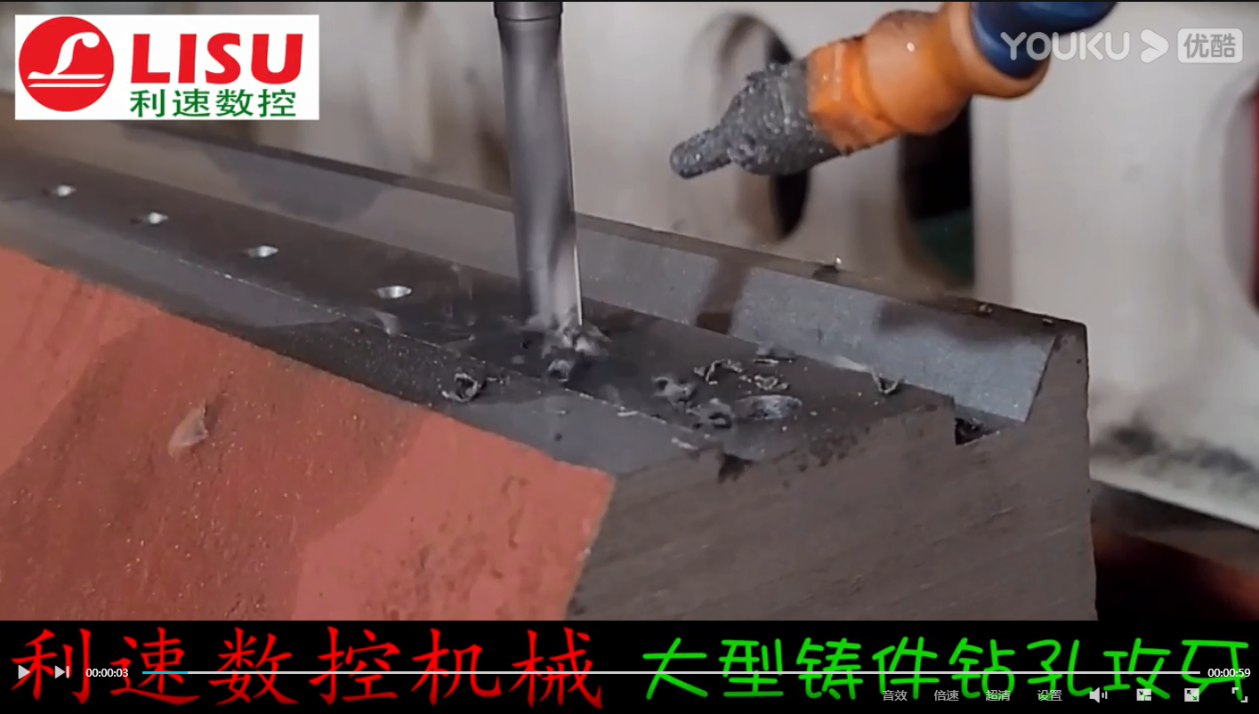 大型鑄件鉆孔攻牙工作現場，這老板太牛了 全部
